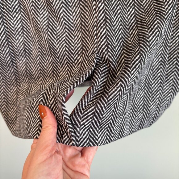 Michael Kors Women's 6 Pencil Skirt Geo Print Gold Zipper Office Chic Corporate - Picture 9 of 10